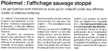"L'affichage sauvage stoppé"